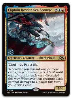 Captain Howler, Sea Scourge #194 (LP) Aetherdrift DFT Magic MTG - Image 1