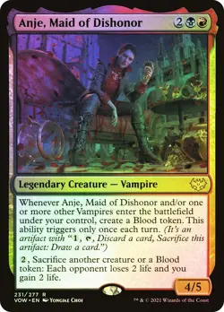 MTG FOIL Anje, Maid of Dishonor - Innistrad: Crimson Vow #231 - Image 1