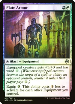 MTG FOIL Plate Armor - Adventures in the Forgotten Realms #032 - Image 1