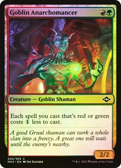 MTG FOIL Goblin Anarchomancer - Modern Horizons 2 #200 - Image 1