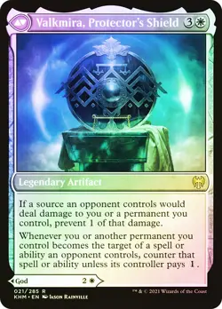 MTG FOIL Reidane, God of the Worthy // Valkmira, Protector's Shield - Kaldheim - Image 2