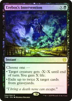 MTG FOIL Erebos's Intervention - Theros Beyond Death #094 - Image 1