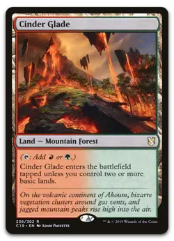 Cinder Glade #236 (LP) Commander 2019 C19 Magic MTG - Image 1