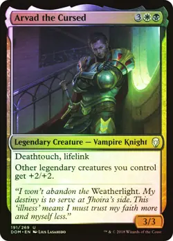 MTG FOIL Arvad the Cursed - Dominaria #191 - Image 1