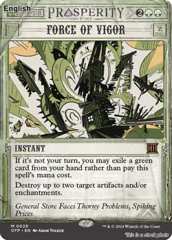 Force of Vigor EN [OTP - 29] - NM TCG MTG - Image 1