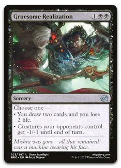 Gruesome Realization #103 (LP) Brothers' War BRO Magic MTG - Image 1