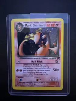 Dark Charizard 4/82 Holo Rare Team Rocket Pokemon Card WOTC NM Condition - Image 1