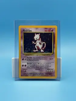 1999 Pokemon Base Set Mewtwo Holo 10/102 Vintage WOTC Rare - Image 1