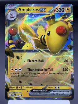 Ampharos ex SVP016 - Ultra Rare Promo - Scarlet & Violet Pokemon Card MINT - Image 1