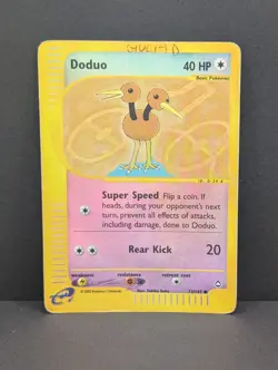 Doduo 073/147 Aquapolis Reverse Holo Rare Pokemon TCG Nintendo INK - Image 1