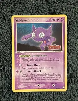 2007 Pokemon EX Power keepers 22/108 Sableye Reverse Holo NM Rare Card STAMPED - Image 1