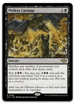 Pitiless Carnage #98 (LP) Thunder Junction OTJ Magic MTG - Image 1