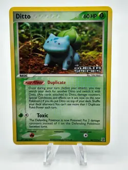 Stamped Ditto (Bulbasaur) 36/113 Uncommon Delta Species HP Reverse Holo Pokemon - Image 1