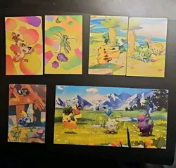 Pokemon Mini Tin Art Cards Set Of 8 - Image 1