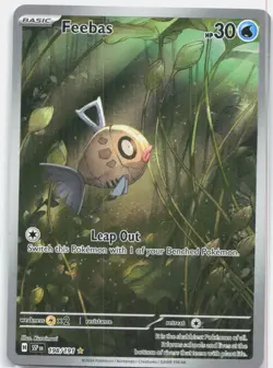 Feebas 198/191 Illustration Rare Surging Sparks Pokemon Holo Near Mint - Image 1
