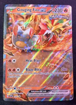 Gouging Fire Ex 144 Pokemon TCG S&V Black Star Promo Holo NM - Image 1