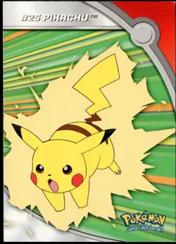 2000 Topps Pokemon TV Animation Series 3 Heroes & Villains Pikachu #HV6 - Image 1