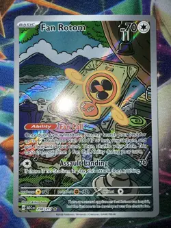 Pokemon Card Ascended Heros Fan Rotom 250/217 Illustration Rare Holo Near Mint - Image 1