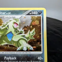 Pokemon Tyranitar Lv.57 17/123 Mysterious Treasures Holo Rare LP 2007 TCG⭐ - Image 4