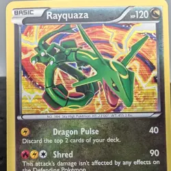 Pokemon Rayquaza 11/20 Dragon Vault Holo Foil TCG Card 2012 LP HP120 ✨ - Image 2