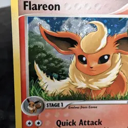 Pokemon Flareon Holo Pop Series 3 2/17 LP Rare Eeveelution TCG Card 2006 🔥 - Image 3