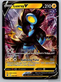 Luxray V 050/189 Holo V Rare Astral Radiance Pokemon Holo Near Mint - Image 1