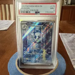 2023 Pokemon Poliwhirl Mew EN 151 176/165 IR PSA 9 - Image 1