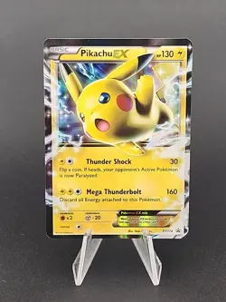 Pikachu EX Pokemon Card Holo Ultra Rare XY174 Black Star Promo B - Image 1
