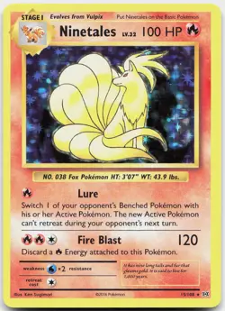 Ninetales 15/108 Holo Rare Evolutions Pokemon Near Mint - Image 1