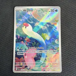 Wiglett 206/198 IR Scarlet & Violet Base Set SVI Pokemon TCG Illustration Rare - Image 1