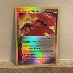 Team Magma’s Groudon - 9/95 Reverse Holo - EX Magma vs Aqua Pokemon 2004 - MP/LP - Image 1