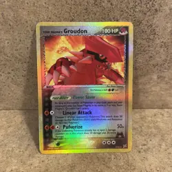 Team Magma’s Groudon - 9/95 Reverse Holo - EX Magma vs Aqua Pokemon 2004 - MP/LP - Image 2