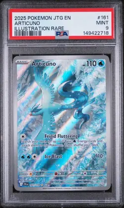 2025 POKEMON JOURNEY TOGETHER #161/159 ARTICUNO ILLUSTRATION RARE PSA 9 - Image 1