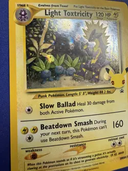 Pokemon Celebrations Light Toxtricity SWSH137 Sword & Shield Promo Card Holo NM- - Image 4