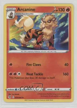 Arcanine Pokemon Sword & Shield Fusion Strike #033 - Image 1