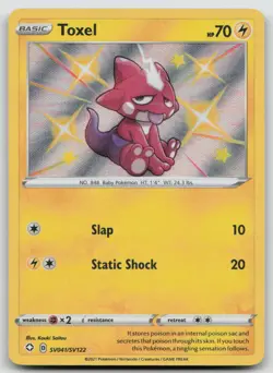 Toxel SV041/SV122 Shiny Rare Shining Fates Shiny Vault Pokemon Holo NM - Image 1