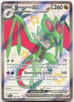 Noivern ex 220/091 Shiny Ultra Rare Paldean Fates Pokemon Holo NM - Image 1