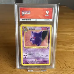 Gengar 20/62 1999 Fossil ACE 9 (Mint) Graded Pokemon Card - Image 1