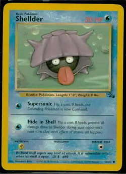 1999 Pokemon TCG Fossil Shellder NM - Image 1