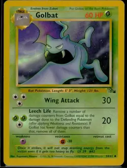Golbat Fossil LP Pokemon TCG - Image 1