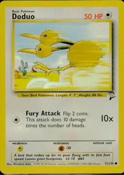 Doduo Base Set 2 LP Pokemon TCG - Image 1