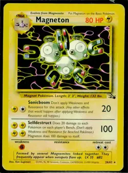 Pokemon TCG Fossil Magneton LP - Image 1