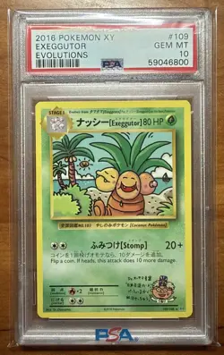 PSA 10 2016 Pokemon XY Evolutions Exeggutor #109 Secret Rare - Image 3
