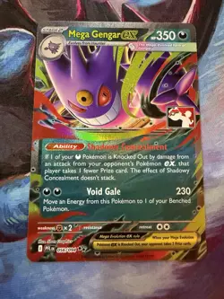 Pokemon TCG Mega Gengar ex Stamped Prize Pack Series 9 - In Hand Pack Fresh - Image 1