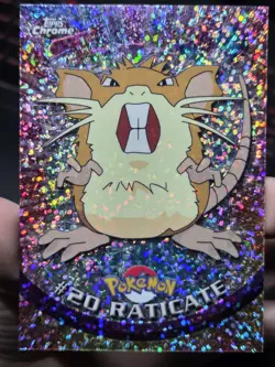 RATICATE *SPARKLE* Topps Chrome Pokemon TV 2000 #20 - Image 1