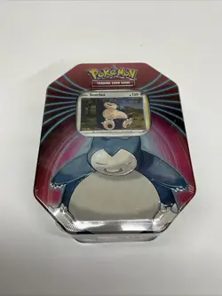 Pokemon Mighty Mysterious Tin Snorlax 2021 Sealed 3 Booster Packs Evolving Skies 820650809859 - Image 1