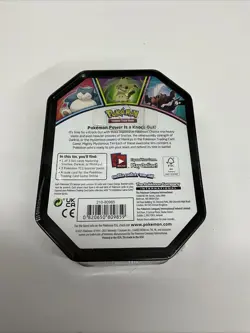 Pokemon Mighty Mysterious Tin Snorlax 2021 Sealed 3 Booster Packs Evolving Skies 820650809859 - Image 2