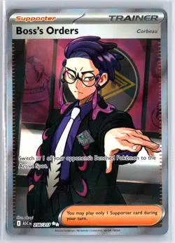 BOSS'S ORDERS [CORBEAU] 256/217 ASCENDED HEROES POKEMON NM - Image 1