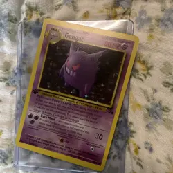 Gengar 5/62 Fossil Holo Rare 1999 English 80 HP 1st Ed - Image 1