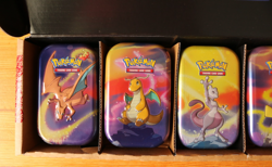 Pokemon TCG: Kanto Power Mini Tins 5 Empty Tin Display Art Set Bundle - No Packs - Image 2